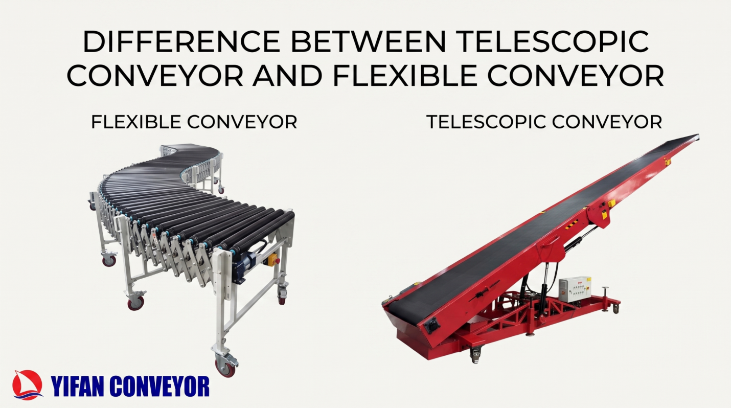Difference Between Telescopic Conveyor and Flexible Conveyor