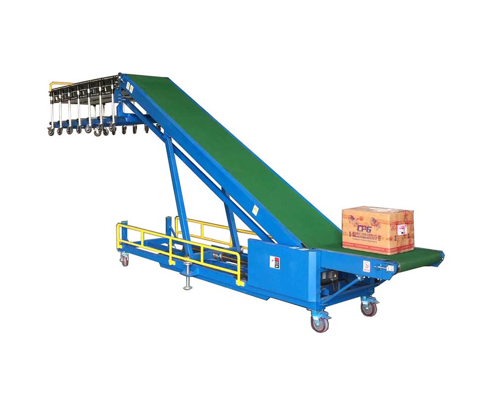 Truck Loading Conveyor Combine with Flexible Skate Wheel Conveyor | TLC-G600