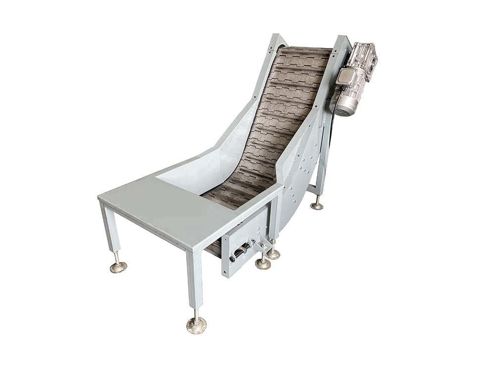 Inclined Stainless Steel 304 Metal Slat Belt Conveyor