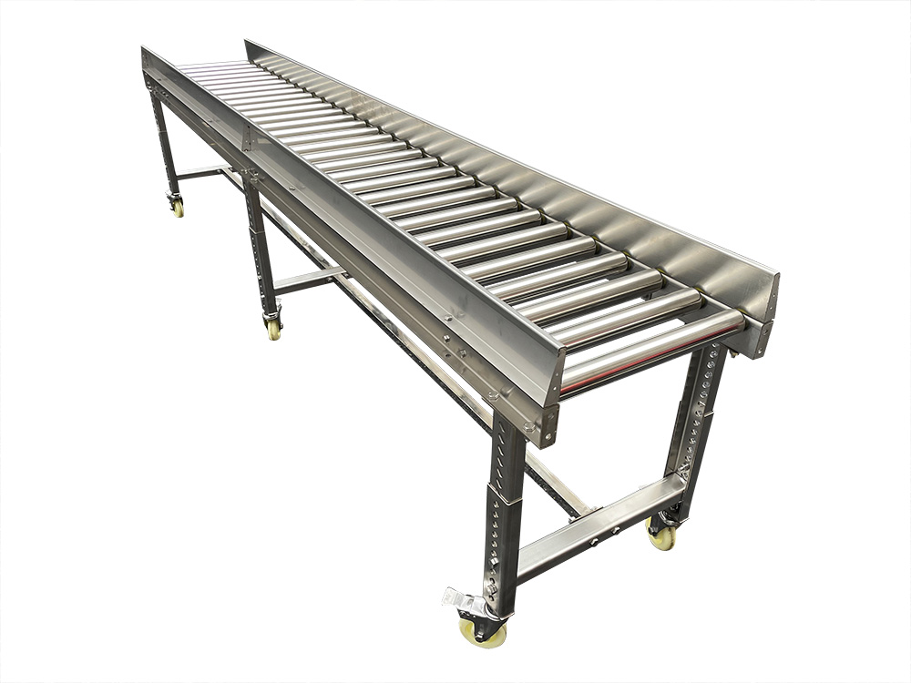 Gravity Roller Conveyor with adjustable height SUS304