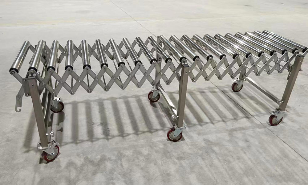 Non-power expandable roller conveyor in stainless steel 304 material FGR