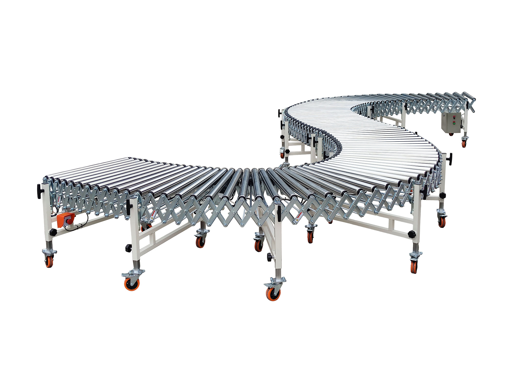 50kg Medium Load Telescopic Powered Roller Conveyor for Warehouse & Logistics