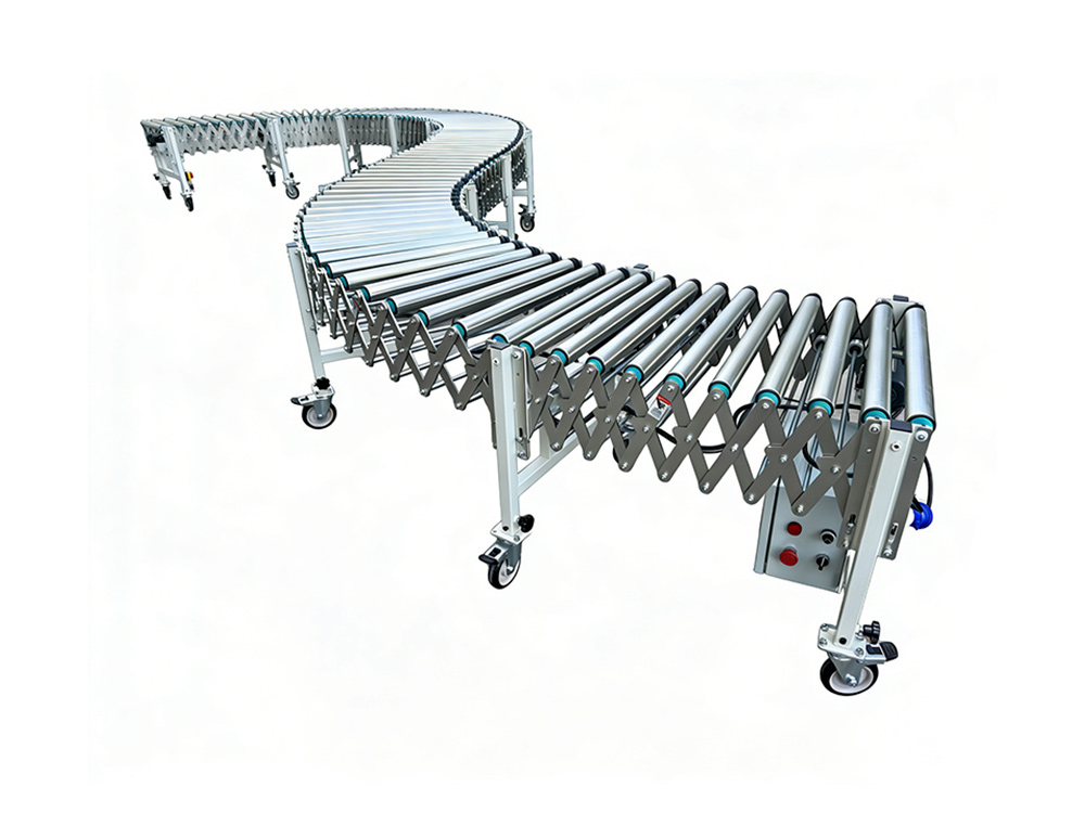 100kg Heavy Duty Flexible Powered Roller Conveyor – High Load Industrial Logistics Conveyor
