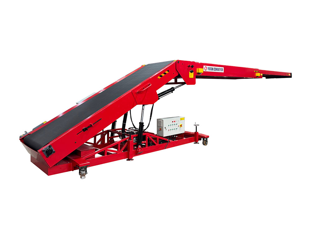 Telescopic Belt Conveyor for 6m High-Level 100kg Bag Stacking & Handling