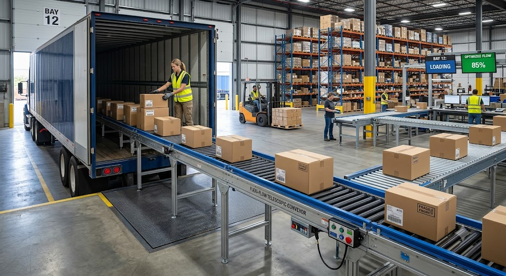 How to Optimize Your Logistics Flow with Telescopic Roller Conveyors?